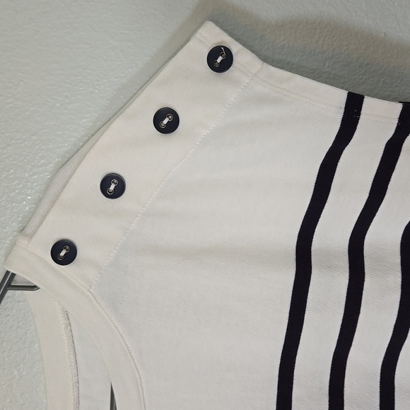 Garnet Hill Striped Top Size Large - Picture 3 of 5